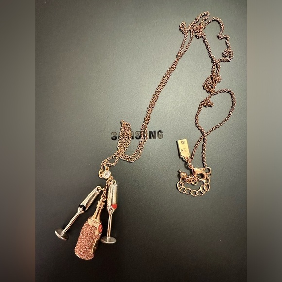 Kate Spade Make Magic Champagne Cluster Pendant Rose Gold - Picture 2 of 5
